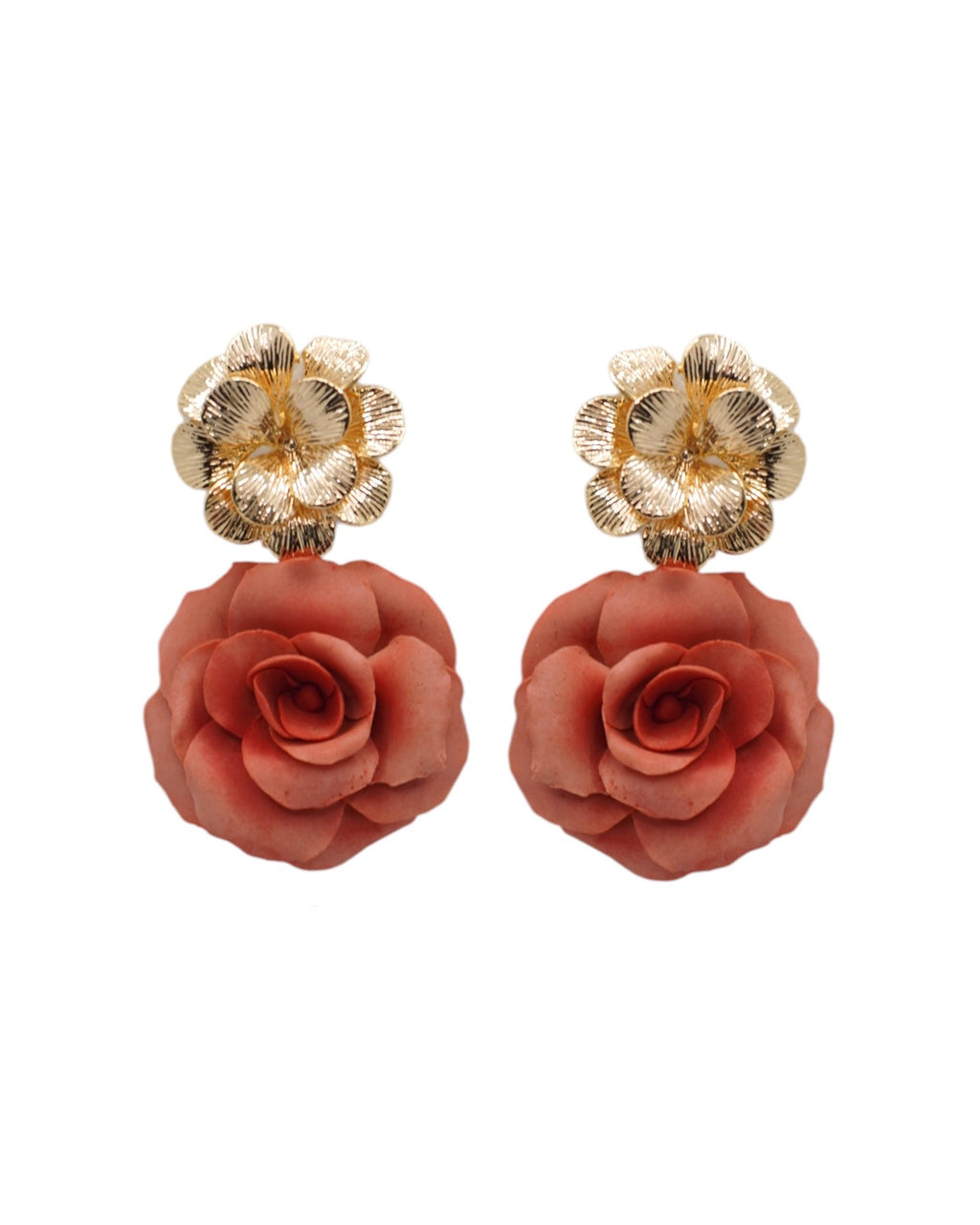 ÉLORIA (fleur) | Boucles d'oreilles en argile polymère