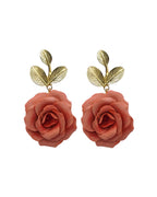 ÉLORIA (grand feuillage) | Boucles d'oreilles en argile polymère