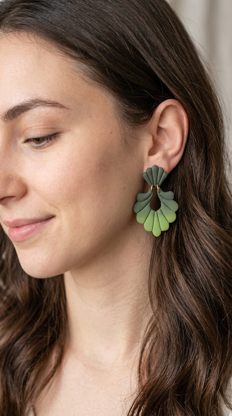 SIENNA | Boucles d'oreilles en argile polymère